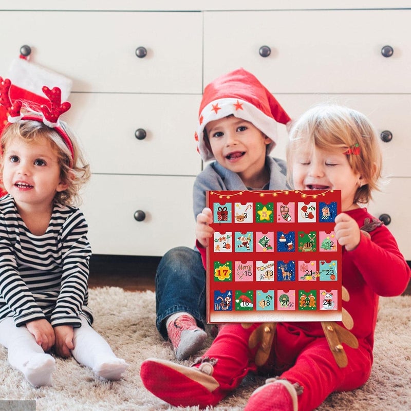 woobles Girl Advent Calendar,24 Days Creative Christmas Countdown Calendar Christmas Themed DIY Charm Kit | Festive Jewelry Gift Set for Women Girls - Image 3